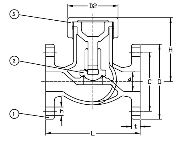 JIS F7415 Marine Bronze Check Valve